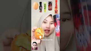 Gimana rasanya saos samyang dan bon cabe level max mukbang eatsambel challenge spicy foodie [upl. by Weywadt]