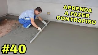 40Como fazer contrapiso com pedrisco concreto usinado [upl. by Hazaki]