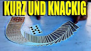 SCHNELLER ABER GENIALER KARTENTRICK MIT AUFLÖSUNG  Zaubertricks zum Nachmachen [upl. by Vergil159]