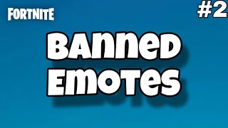 ALL 16 BANNED FORTNITE EMOTES Explanation  With your comments [upl. by Thurnau]