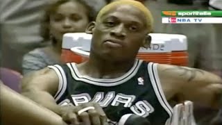 Dennis Rodman vs Rockets  Hakeem  1995 WCF Game 6 [upl. by Llehsam]