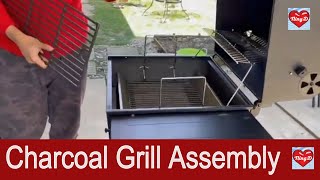 Assembly of NexGrill CartStyle Charcoal Grill  NingD [upl. by Flagler994]