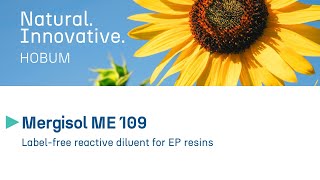 Mergisol ME 109  Labelfree reactive diluent for EP resins [upl. by Nnahtebazile]