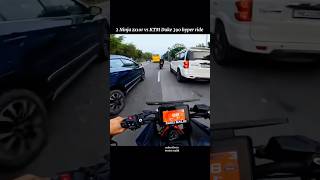 150k views 2 Kawasaki Ninja zx10r vs KTM hyper ride with traffic bikes ytshorts shorts viralvideo [upl. by Lull]