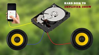 DIY Powerful Ultra Bass Amplifier Hard Disk To Amplifier 4000 watt Simple Circuit [upl. by Nylesoj]