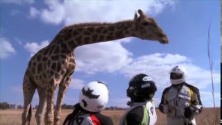 Ziggy Robbie amp Rohan get friendly wa giraffe  Marley Africa Road Trip [upl. by Ilsel]