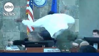 Man attacks Las Vegas judge during court sentencing [upl. by Eidoow587]