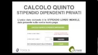 Calcolo Quinto Stipendio per Dipendenti Privati [upl. by Annelak287]