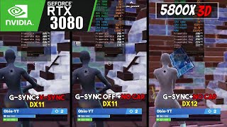 Fortnite Chapter 5 Season 1  RTX 3080 GSYNC ON VS GSYNC OFF  WHICH IS BETTER [upl. by Aekal675]