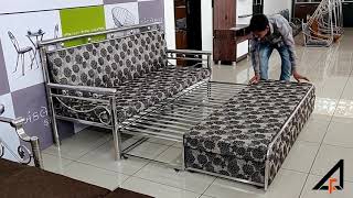 SOFA COME BED sofa cum bed furniture spacesavingfurniture sofa [upl. by Genni]