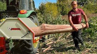 Youve never seen a Wood Chipper this powerful FREE FIREWOOD for me [upl. by Nagap]