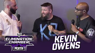 Simon and Nims chat to Kevin Owens WWE Elimination Chamber 2024 [upl. by Weisler]