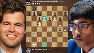 Magnus Carlsen vs Praggnanamdhaa  How Good Magnus Carlsen Is Playing  Chess [upl. by Susann59]