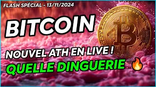 BITCOIN NOUVEL ATH EN LIVE 🔥 QUELLE DINGUERIE  LES TARGETS [upl. by Aivizt627]