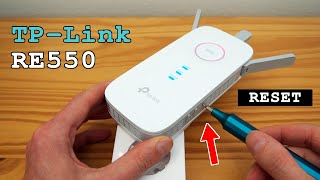 TPLink RE550 WiFi Extender • Factory reset [upl. by Barrie]