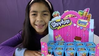 SHOPKINS Blind Baskets Unboxing Whole Box of Shopkins Pt2B2cutecupcakes [upl. by Terrye]