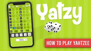 How to Play Yahtzee dice game 🎲🎲  Learn Yahtzee rules  👉 yatzy dice game  Yahtzee tutorial [upl. by Rem357]