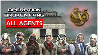 ALL NEW Operation Broken Fang Agents in Game Showcase CSGO [upl. by Honora113]