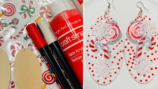 DIY Custom Christmas Earrings [upl. by Deryl627]