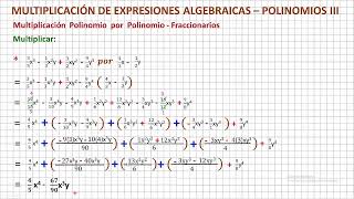 Multiplicación de Expresiones Algebraicas Polinomios III [upl. by Yllaw603]