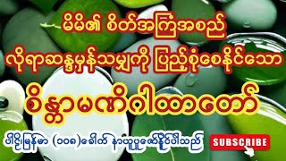 ကြံတိုင်းအောင် ဆောင်တိုင်းမြောက်စေနိုင်ပြီး ငွေဝင် စီးပွားတက်စေသော စိန္တာမဏိဂါထာတော် စာတန်းထိုး [upl. by Theone]