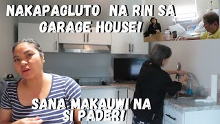 BUHAY AMERIKA NAKAPAGLUTO DIN SA GARAGE HOUSE PAUWI NA SI PADER SANA MATULOY NA PARA MAY KASAMA SI [upl. by Meghann]