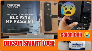 UNBOXING DEKSON ELC 9318 SMART LOCK [upl. by Dnomsad994]