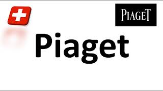 How to Pronounce Piaget CORRECTLY Swiss Watchmaker  Native Speaker [upl. by Bidle]