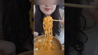 Buldak carbonara  woonmart paseo korean conveniencestore ramen buldak snack spicy eating [upl. by Platus]