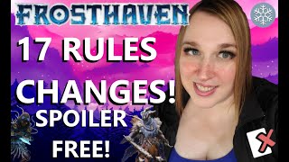 FROSTHAVEN  17 Things To Know Before You Play Rules Changes and Play Differences [upl. by Anyad705]