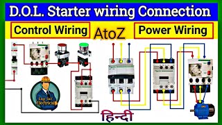 DOL Starter Wiring Explained  Engr Saif Electrical [upl. by Cirdec743]