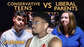 Shawn Cee REACTS to Conservative Teens vs Liberal Parents  Middle Ground  Jubilee [upl. by Lanrev493]