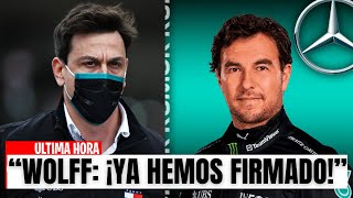 ULTIMA HORA ¡CHECO PEREZ NUEVO CONTRATO con MERCEDES en 2025 para SUSTITUIR a HAMILTON [upl. by Armillda]