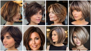 New short haircut style girl 2024trending highlights hair colour best short haircut ideas [upl. by Assilak]