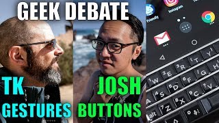 Smartphone Buttons are BETTER than Gestures GEEK DEBATE Joshua Vergara and TK Bay [upl. by Ennairrek671]