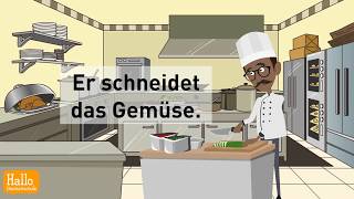 Online Deutsch lernen  37  Wortschatz kochen  in der Küche [upl. by Isla567]