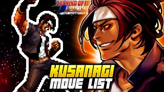 KUSANAGI MOVE LIST  The King of Fighters 2002 Unlimited Match KOF2002 [upl. by Notlrahc276]