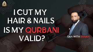 Is my Udhiya Qurbani valid if I cut my hair or clipped nails  Shaikh Mamdouh [upl. by Alika491]