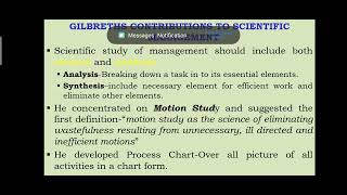 FRANK AND LILLIAN GILBRETHS CONTRIBUTION TO SCIENTIFIC MANAGEMENT [upl. by Atiugram]