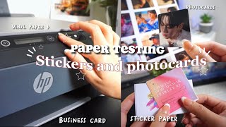 Hp smart plus printer 515 BTS photocard stickers business card [upl. by Abdulla]