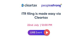 ITR filing made easy via Cleartax [upl. by Arries]