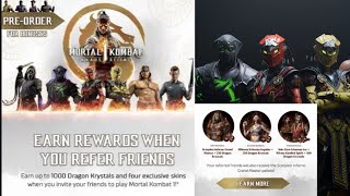 MK1 Khaos Reigns Reveals How To Get 1000 Dragon Krystals By Inviting Friends But There’s A Catch [upl. by Nekcarb]