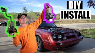 How to Install Volvo Electric Power Steering Pump in almost any car Demonstrated on Turbo Foxbody [upl. by Feinstein474]