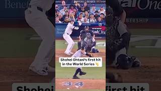 Shohei Ohtani’s FIRST EVER World Series Hit shoheiohtani ohtani worldseries dodgers losangeles [upl. by Immanuel]