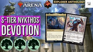 Nykthos Makes Mono Green Devotion STier in Explorer on MTG Arena  Explorer Anthology 2 [upl. by Anitniuq134]