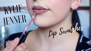 KYLIE COSMETICS LIP SWATCHES [upl. by Ailahk]