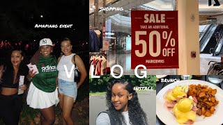 WEEKEND VLOG  new friend  Piano people event brunch  shopping  SOUTH AFRICAN YOUTUBER [upl. by Nordine386]