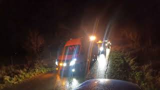 Lanark Young Farmers Club Annual Christmas Tractor Run 2023 [upl. by Marela]