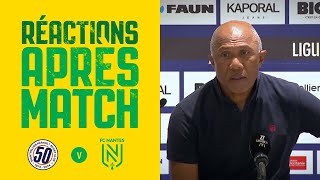 Montpellier HSC  FC Nantes  la réaction dAntoine Kombouaré [upl. by Knuth]