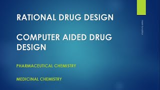 Types of Computer Aided Drug Design  CADD  LBDD  SBDD  Harish Kundaikar [upl. by Mccomb]